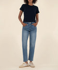 Kit High Rise Relaxed Straight Leg Denim Jeans