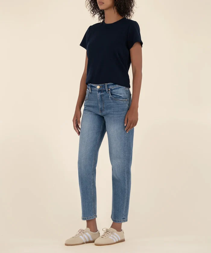 Kit High Rise Relaxed Straight Leg Denim Jeans