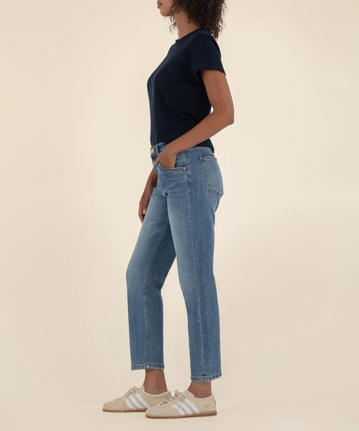 Kit High Rise Relaxed Straight Leg Denim Jeans