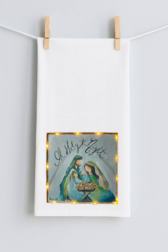 KRISTIE O HOLY NIGHT TEA TOWEL