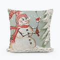 Kristie Snowman Cardinal Pillow