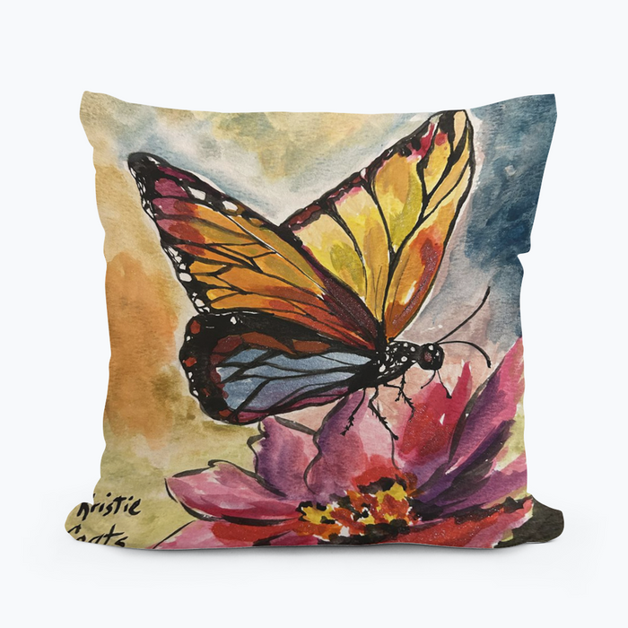Kristies Butterfly Square Pillow