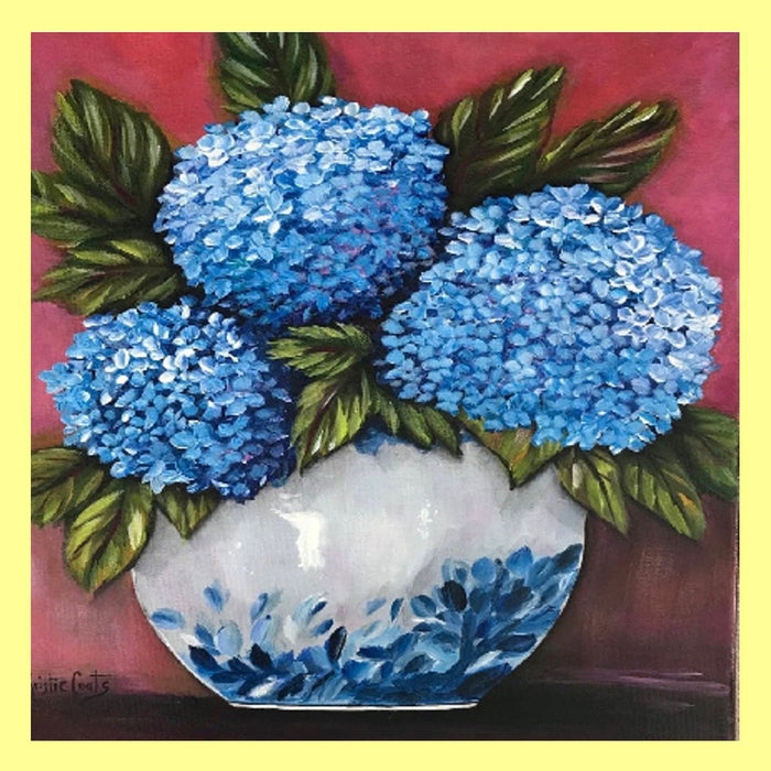 Kristies Ceramic Vase Hydrangea Square Swap