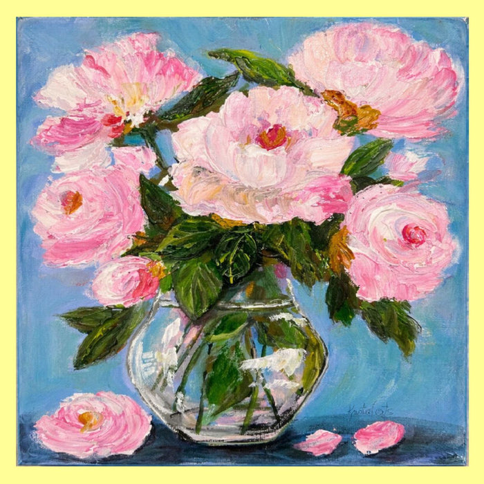 Kristies Pink Rose Petals Square Swap
