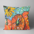 Kristie's Yellow Flower Pumpkins Pillow