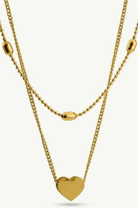Layered Heart Necklace