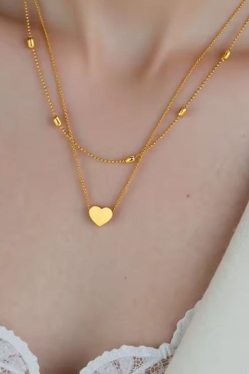 Layered Heart Necklace