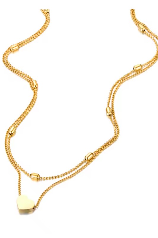 Layered Heart Necklace