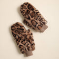 Leopard Faux Fur Mittens