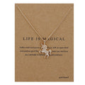 "Life Is Magical" Unicorn Statement Necklace - 64 Corp