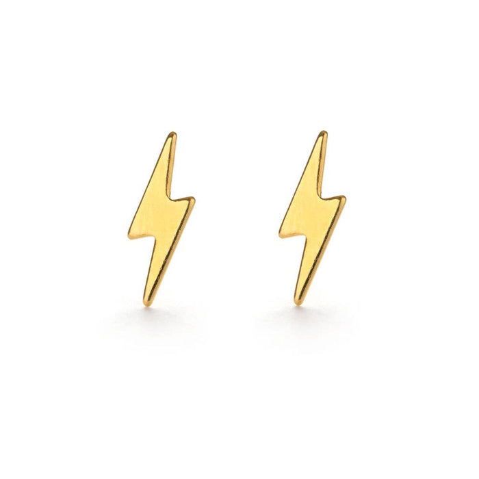 Lightning Bolt Stud Earrings
