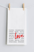 Love Words Tea Towel