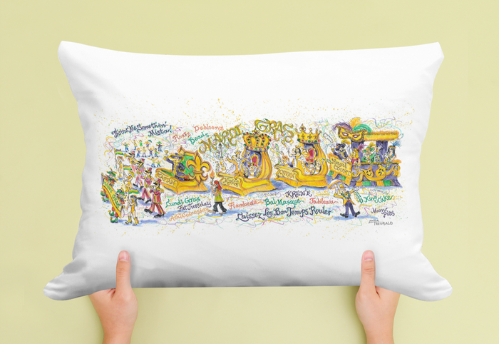Mardi Gras Pillow