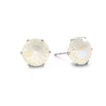 Marshmallow Mini Bling Sterling Silver Stud Earrings
