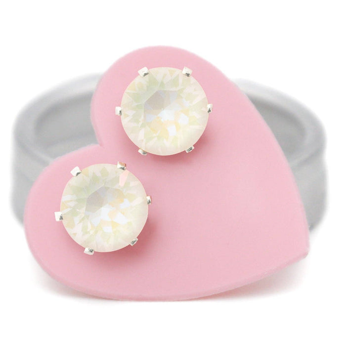 Marshmallow Mini Bling Sterling Silver Stud Earrings