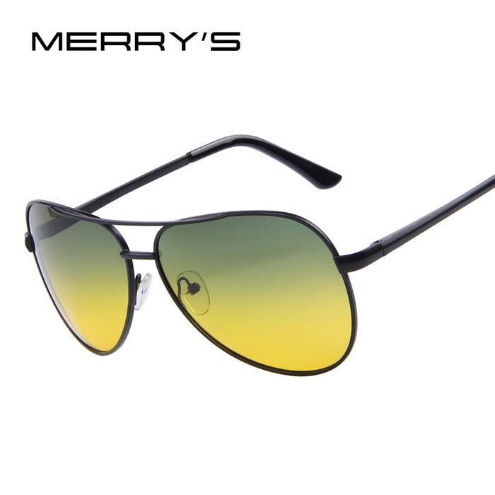 MERRY'S Men Polaroid Sunglasses Night Vision Driving Sunglasses 100% Polarized Sunglasses - 64 Corp