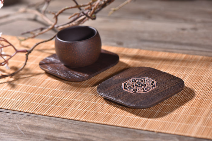 "Metal and Wood" Coaster for Tea Cups | Yunnan Sourcing Tea Shop