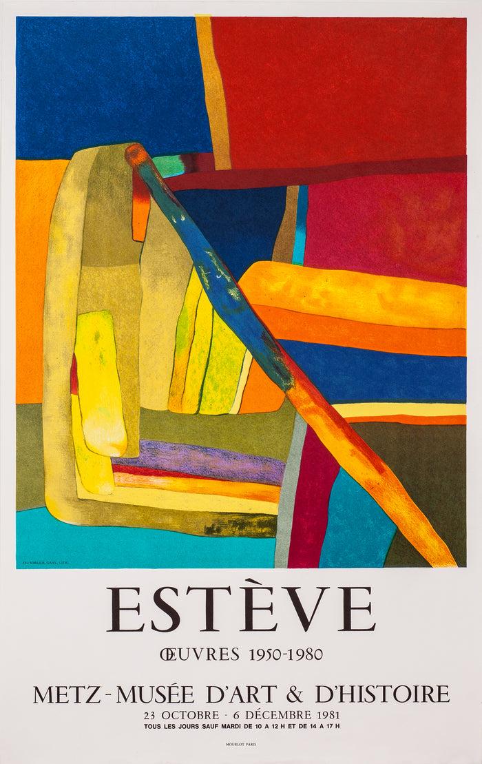 Metz-Musée D'Art & D'Histoire, œuvres 1950-1980 by Maurice Esteve - Mourlot Editions - Fine_Art - Poster - Lithograph - Wall Art - Vintage - Prints - Original