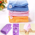Microfiber Hair Wrap Towel Drying Bath Spa Head Cap Turban Wrap Twist Dry Shower - 64 Corp