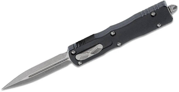 Microtech 225-10 Dirac OTF 2.92" Stonewashed Double Edge Dagger Blade (USA) - NORTH RIVER OUTDOORS