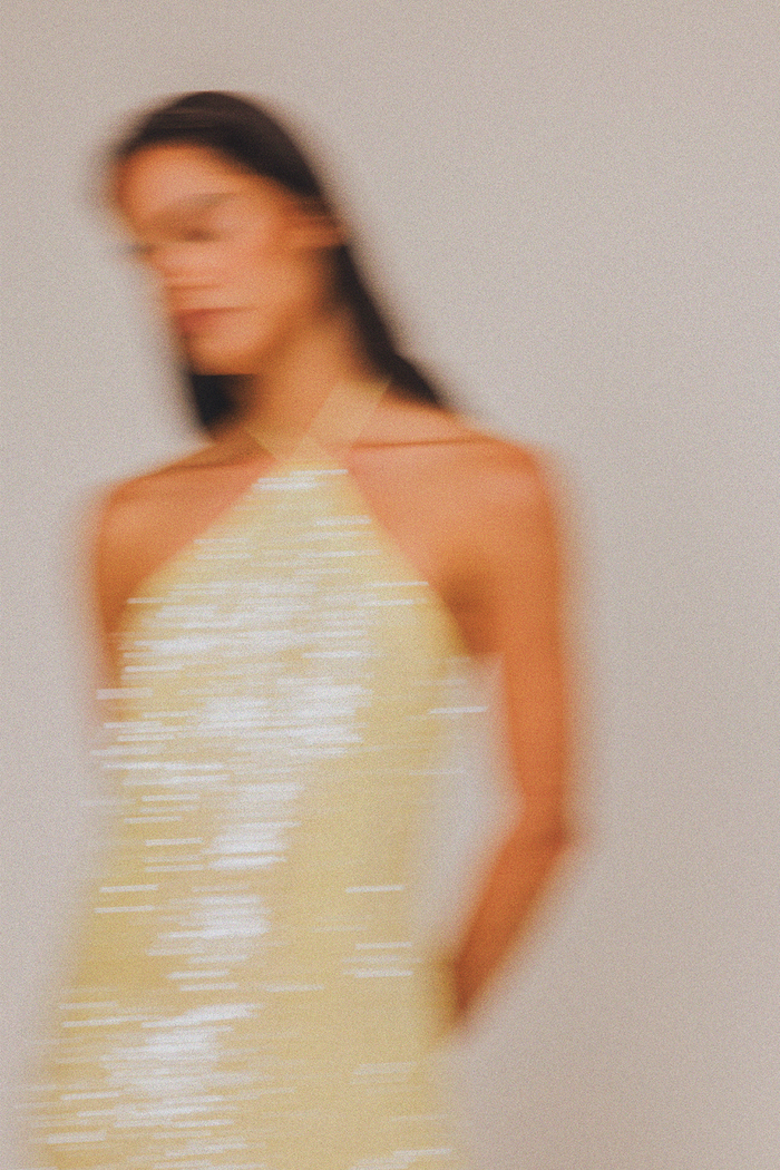 Mina Sequin Maxi Dress - Lemon