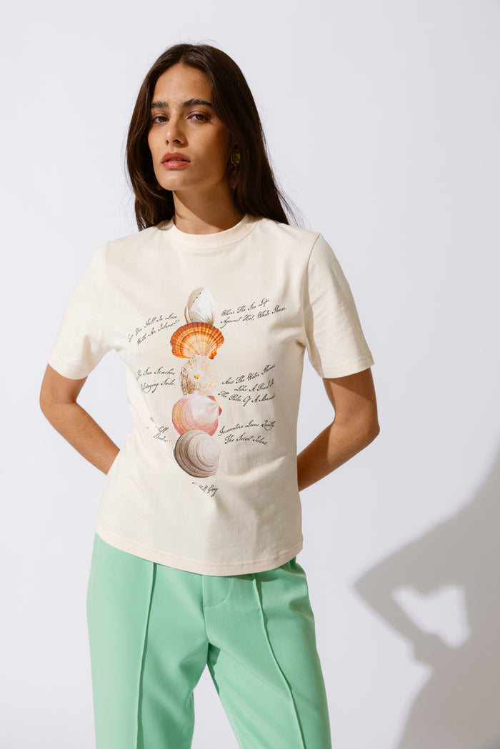 Mini Camiseta - Cream