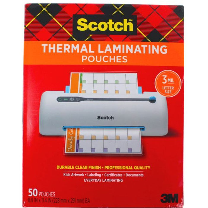 Monoprice TP3854-50 Laminating Pouch - Letter, Clear