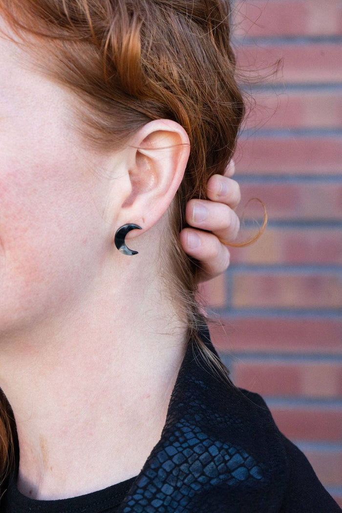Moon Stud Earrings