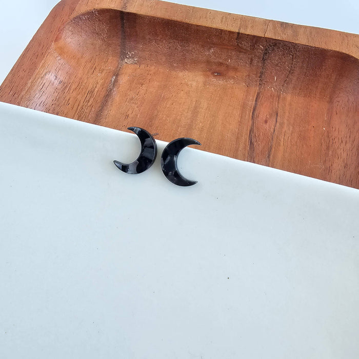 Moon Stud Earrings