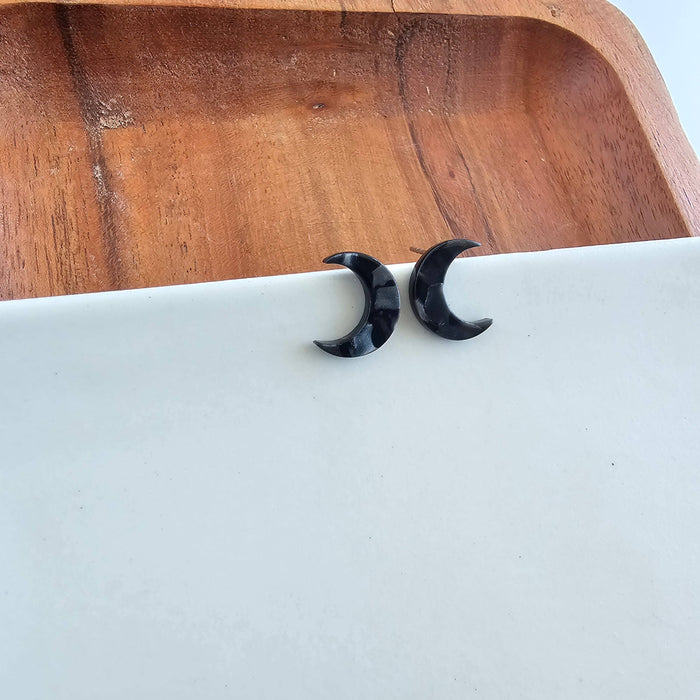 Moon Stud Earrings