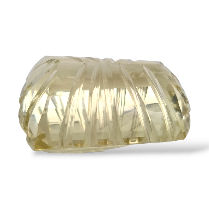 Natural 1 piece Lemon Quartz Carved: Shape: Fancy | Size:36x25mm - The LabradoriteKing