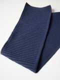 Navy Cotton Ribbed Cuff 9cm