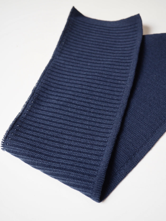 Navy Cotton Ribbed Cuff 9cm