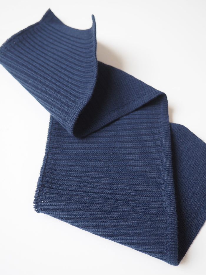Navy Cotton Ribbed Cuff 9cm