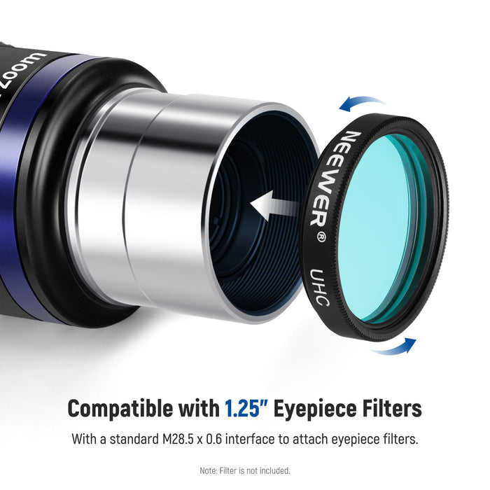 NEEWER LS-T22 is compatible with any astronomic telescope that accepts 1.25" eyepieces