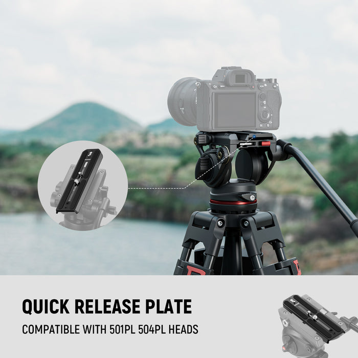 NEEWER QR6 Quick Release Plate is compatible with 501PL 504PL heads.