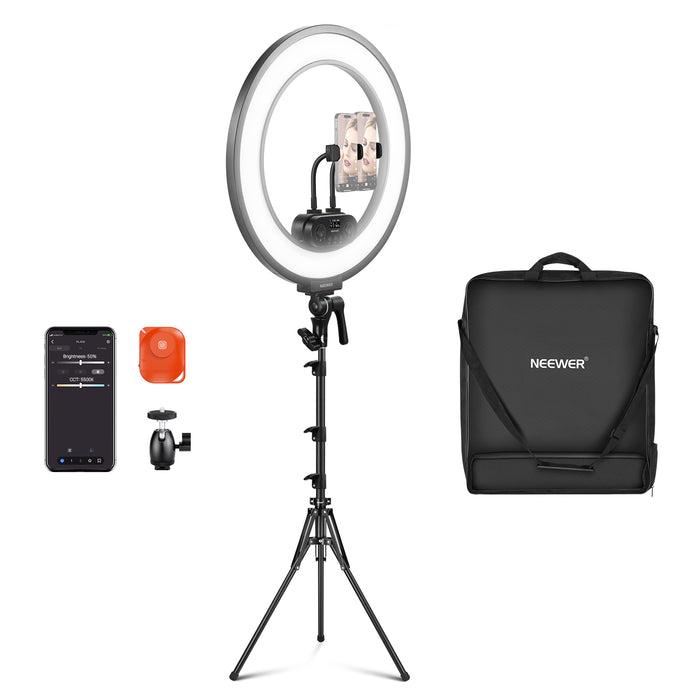 NEEWER RL45B 45W 18" Slim Edge Lit Ring Light Kit