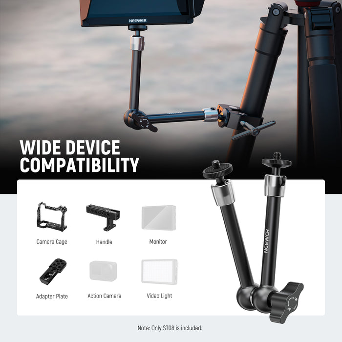 NEEWER ST08 9.8"/25cm Aluminum Alloy Magic Arm