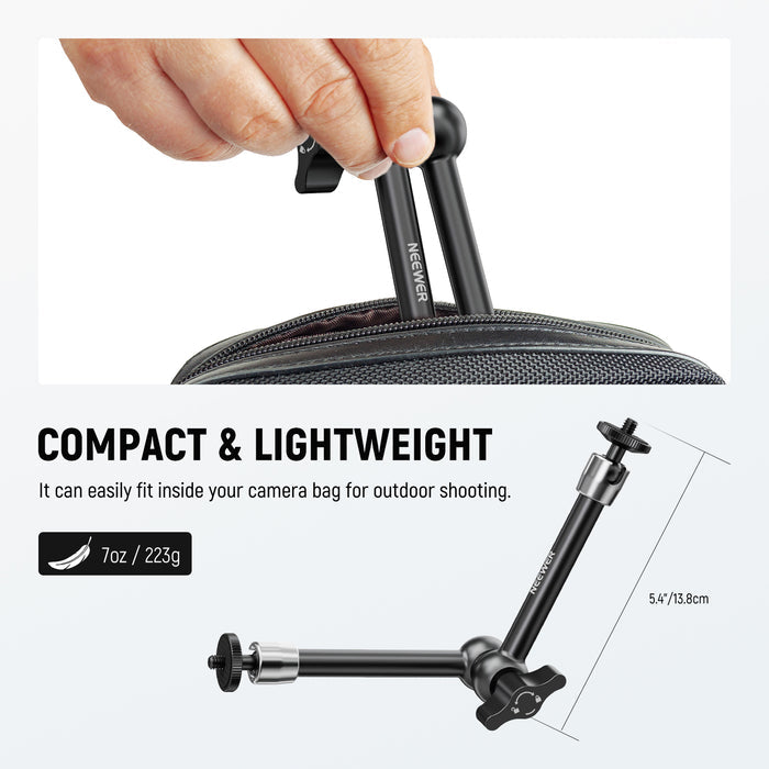 NEEWER ST08 9.8"/25cm Aluminum Alloy Magic Arm