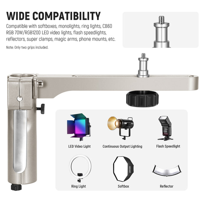 Wide Compatibility of the NEEWER ST198SS Light Stand with Wheels