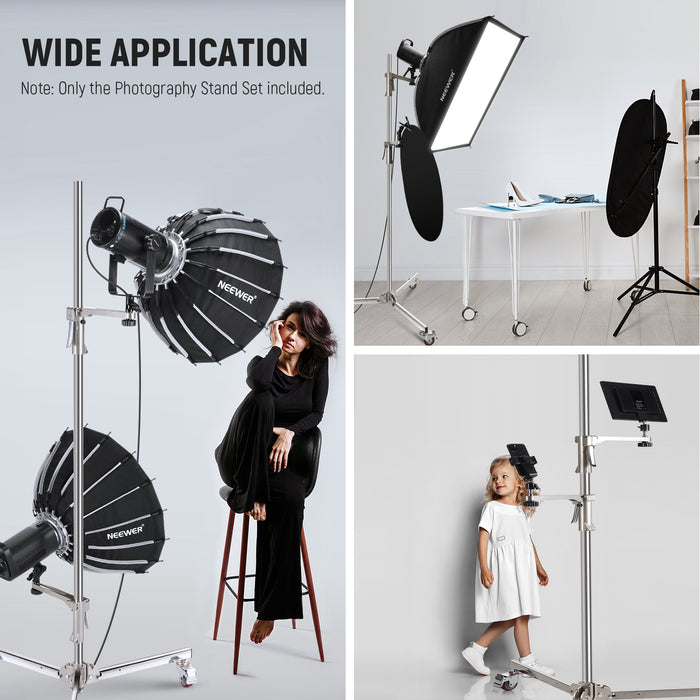 Wide Applications of the NEEWER ST198SS Light Stand with Wheels