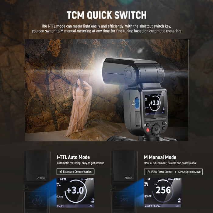 NEEWER Z880 GN60 2.4G TTL Camera Flash Speedlite