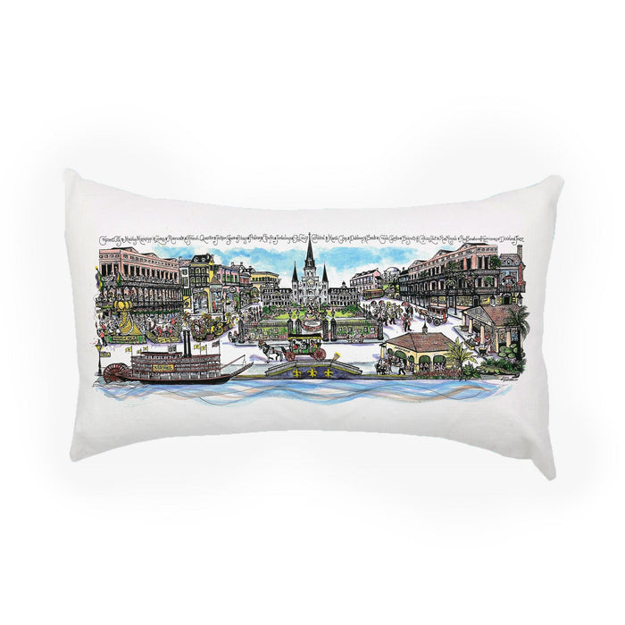 New Orleans - Louisiana 14 X 24 Pillow