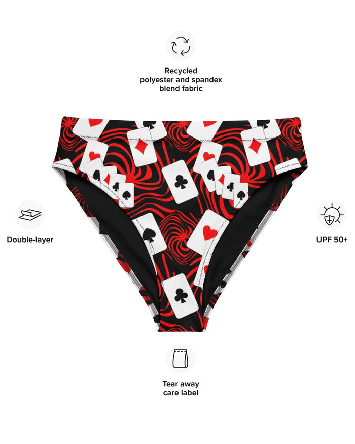 Off With Your Head Recycled High Waisted Bottoms, High-Waisted Bottoms, - One Stop Rave