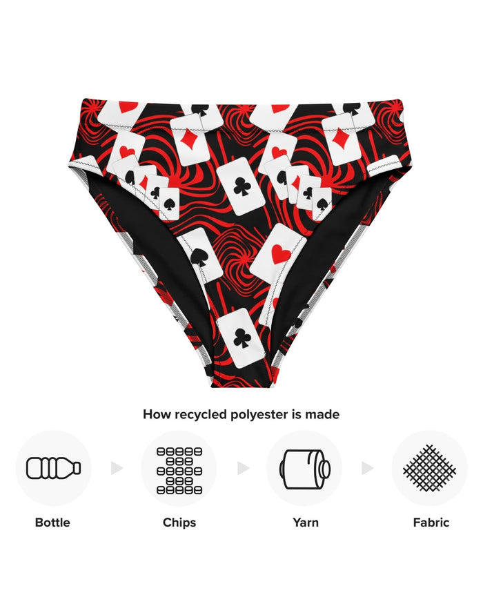 Off With Your Head Recycled High Waisted Bottoms, High-Waisted Bottoms, - One Stop Rave