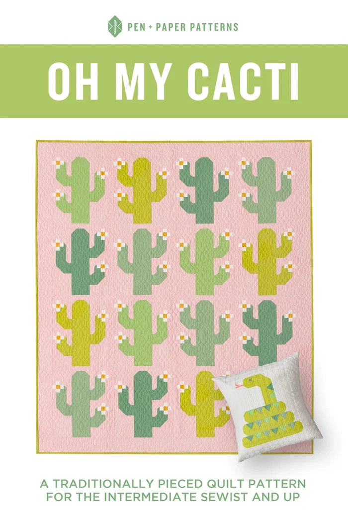 Oh My Cacti Quilt Pattern - Pen & Paper Patterns