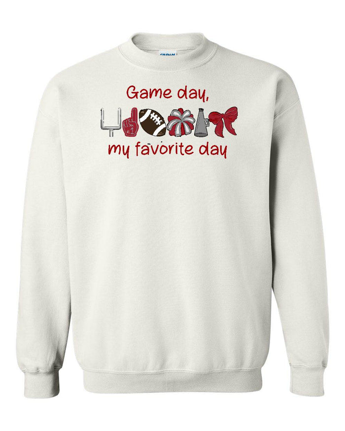ON GAMEDAY WE WEAR (PICK YOUR COLORS) CREW NECK SWEATSHIRT