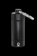 Black cannabis oil vape pen with keyring attachment.