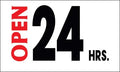 Open 24 Hours Pump Topper Sign - Fuel Station Insert - UnitedSign