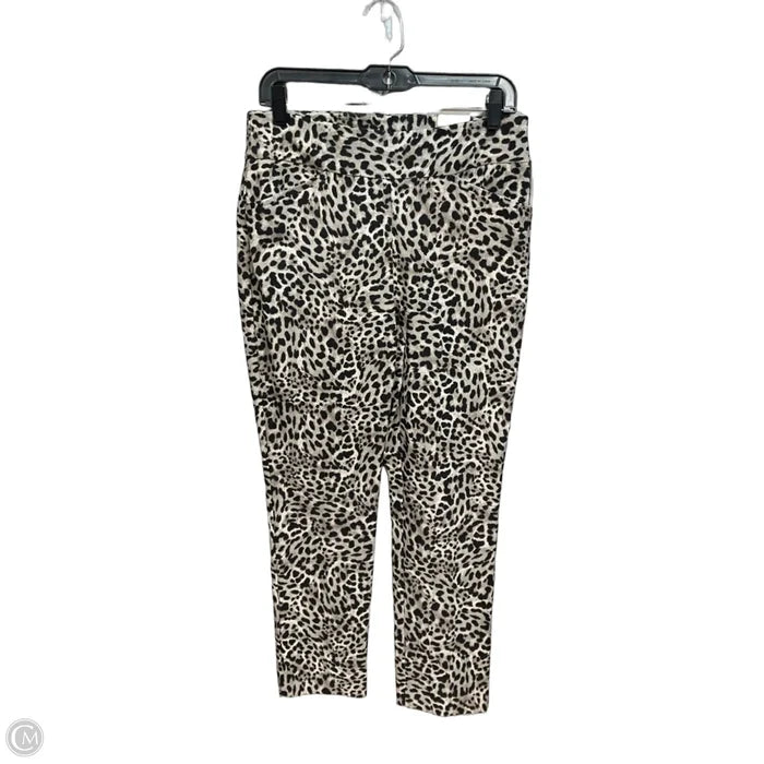 Pants Cropped By Chicos In Animal Print, Size: 6